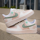 Beige Rose Air Force 1s Custom Shoes Sneakers-shecustomize