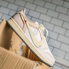 Beige White Custom Air Jordan 1-shecustomize