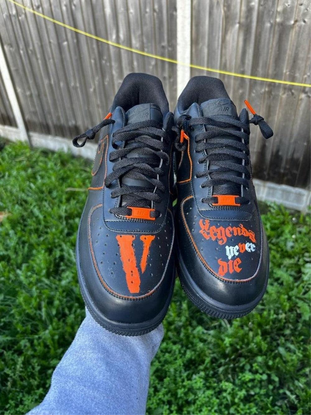 Black Custom Air Force 1-shecustomize