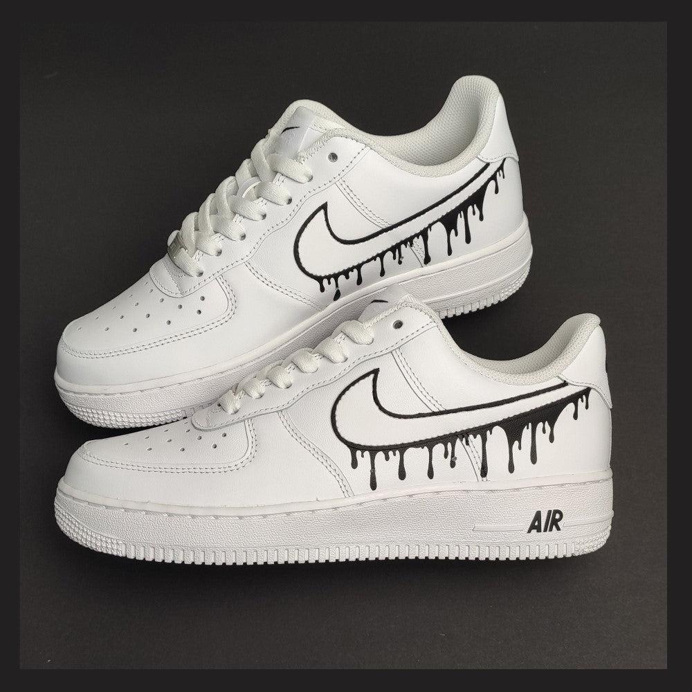 Black Drip Custom Air Force 1-shecustomize