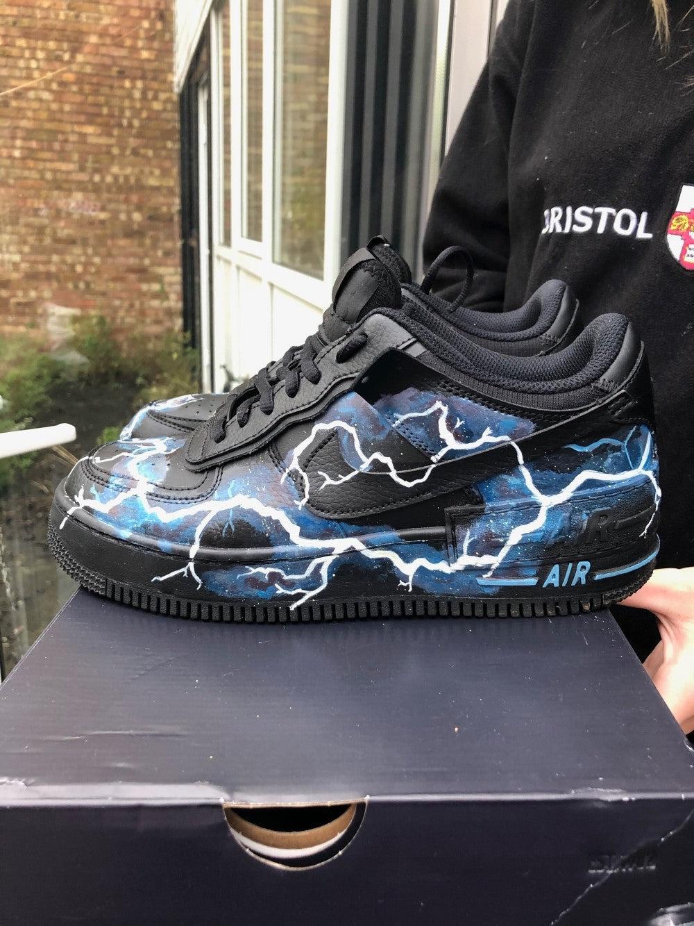 Black Lightning Custom Air Force 1-shecustomize