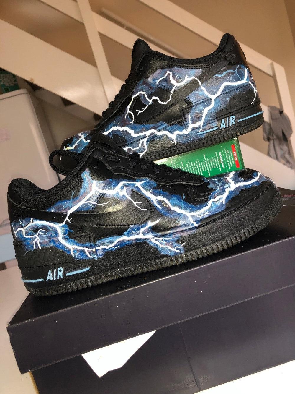Black Lightning Custom Air Force 1-shecustomize
