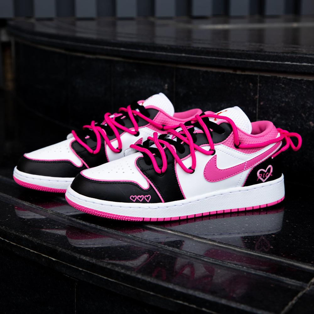 Black Pink Nike Dunk Custom Shoes Sneakers-shecustomize