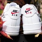 Black Red Rose Air Force 1s Custom Shoes Sneakers-shecustomize