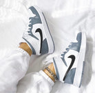 Black Swoosh Grey Custom Air Jordan 1-shecustomize