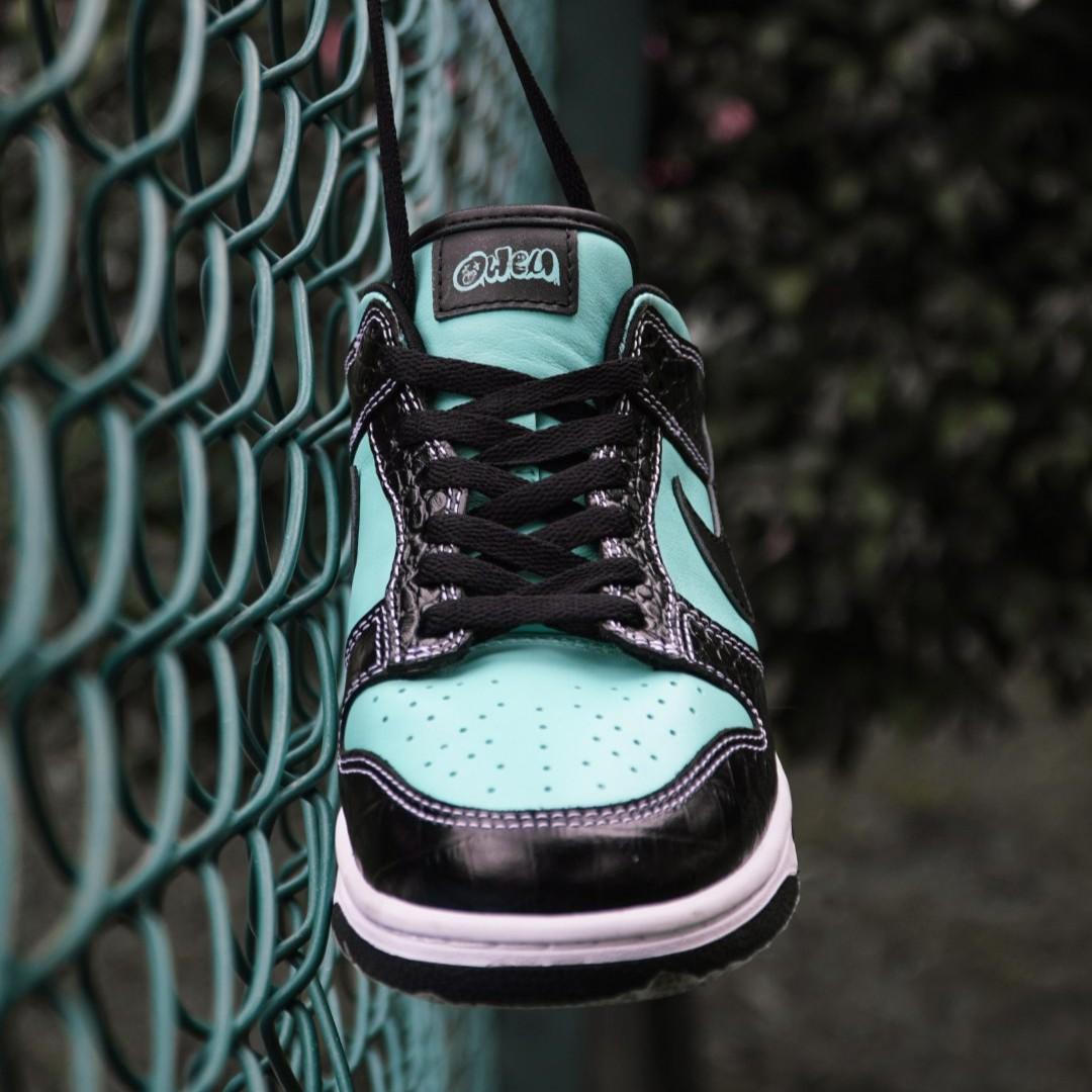Black Tiffany Blue Custom NIKE Dunk-shecustomize