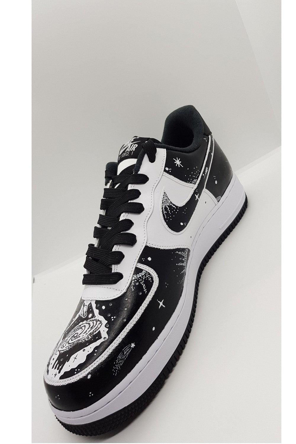 Black White Anime Custom Air Force 1-shecustomize