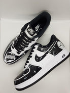 Black White Anime Custom Air Force 1-shecustomize