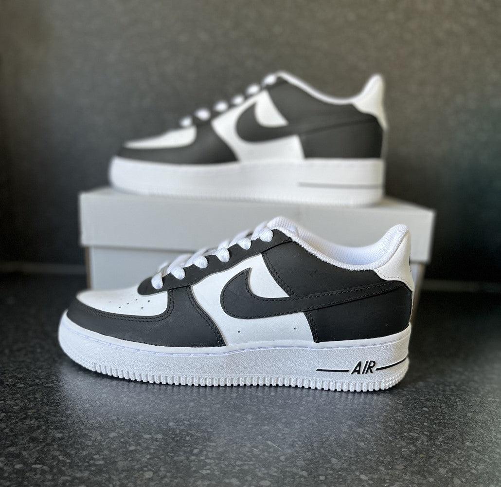 Black White Custom Air Force 1-shecustomize