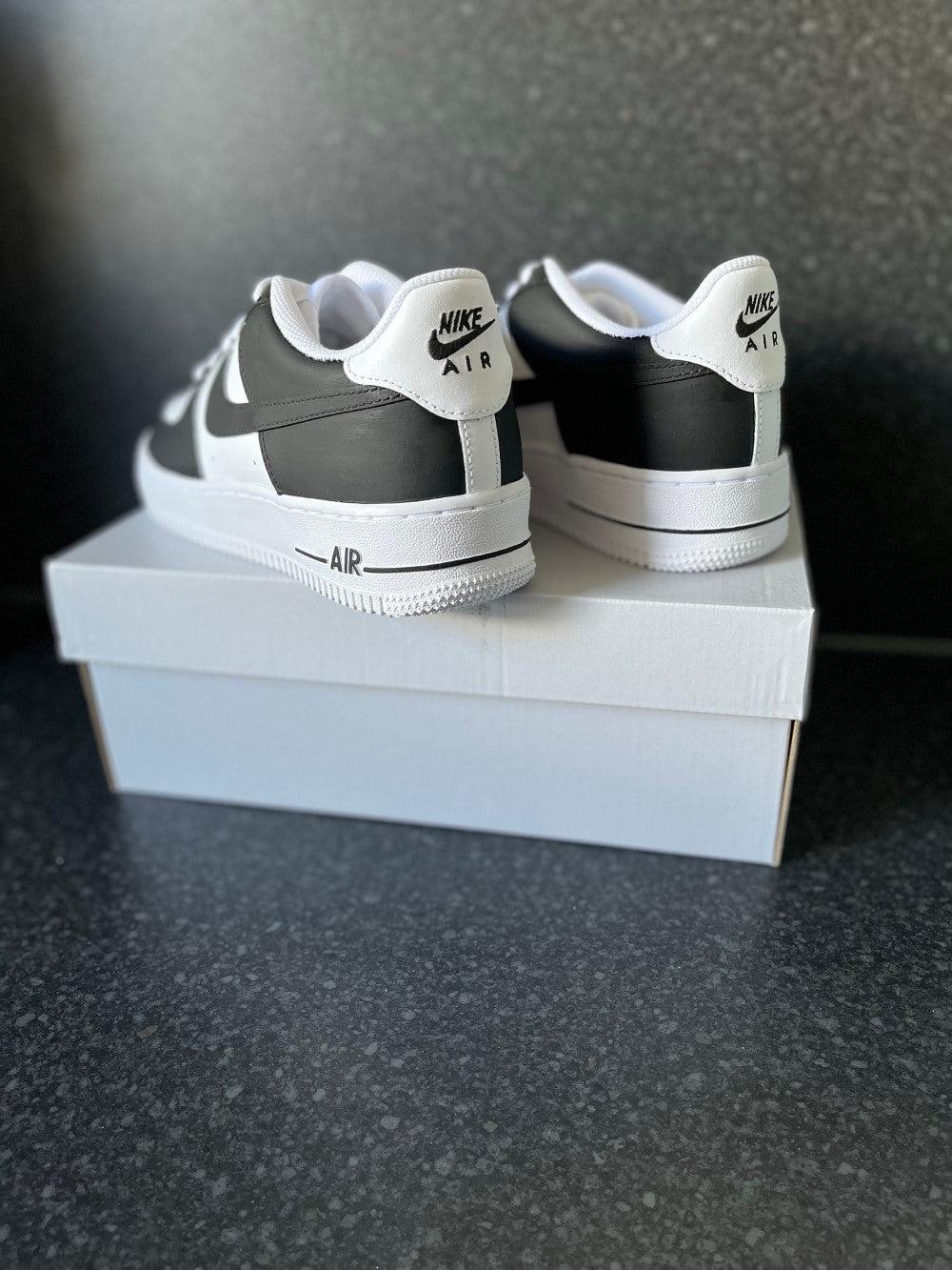 Black White Custom Air Force 1-shecustomize