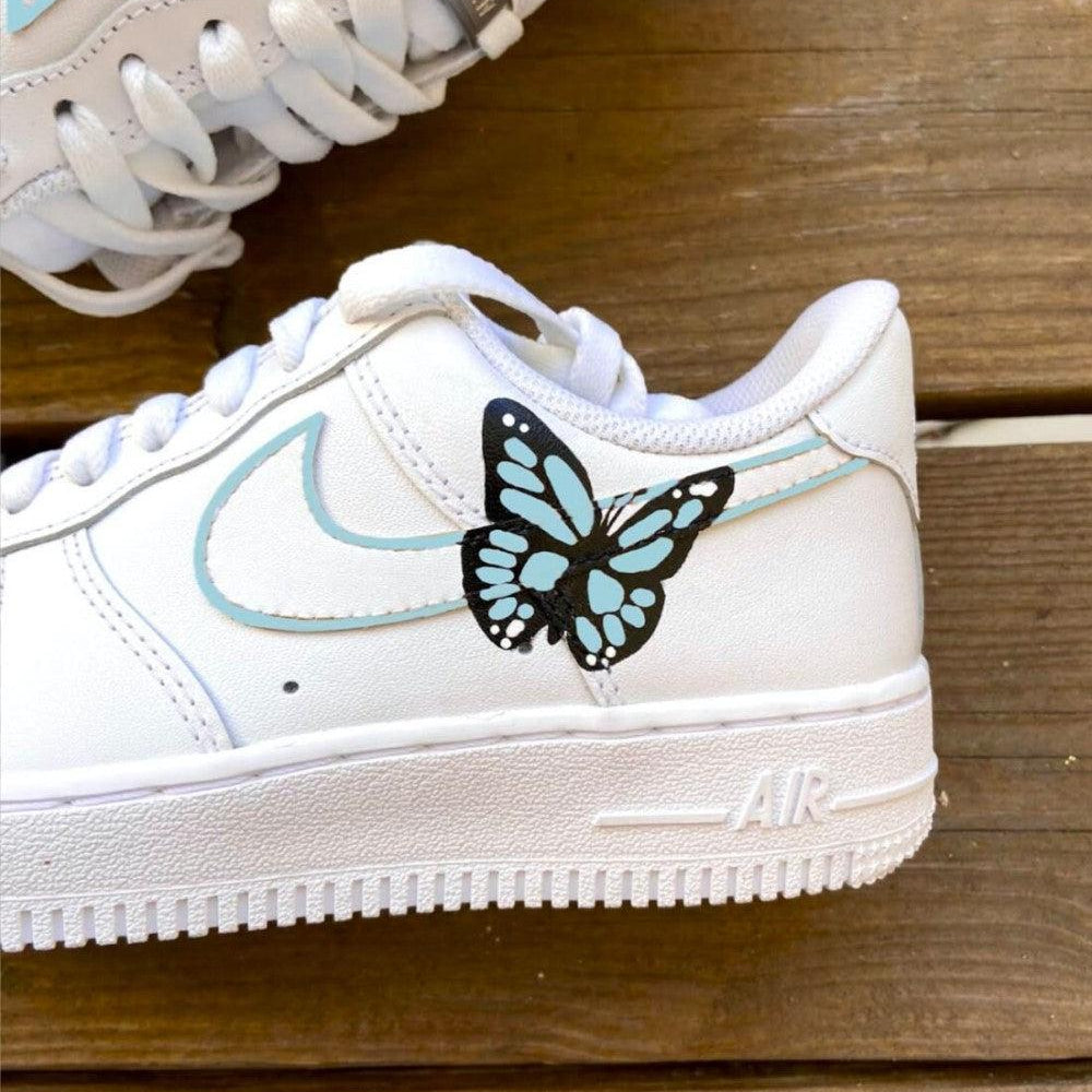 Blue Butterfly Custom Air Force 1-shecustomize
