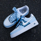 Blue Checkerboard Air Force 1s Custom Shoes Sneakers-shecustomize