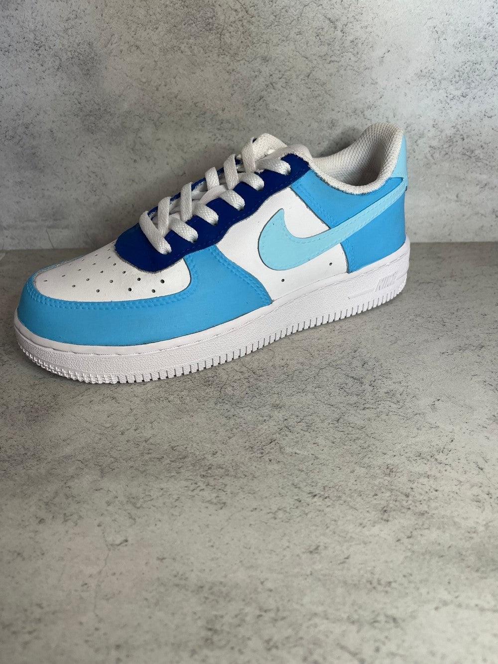 Blue Custom Air Force 1-shecustomize