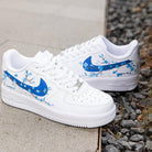 Blue Flowers Air Force 1s Custom Shoes Sneakers-shecustomize