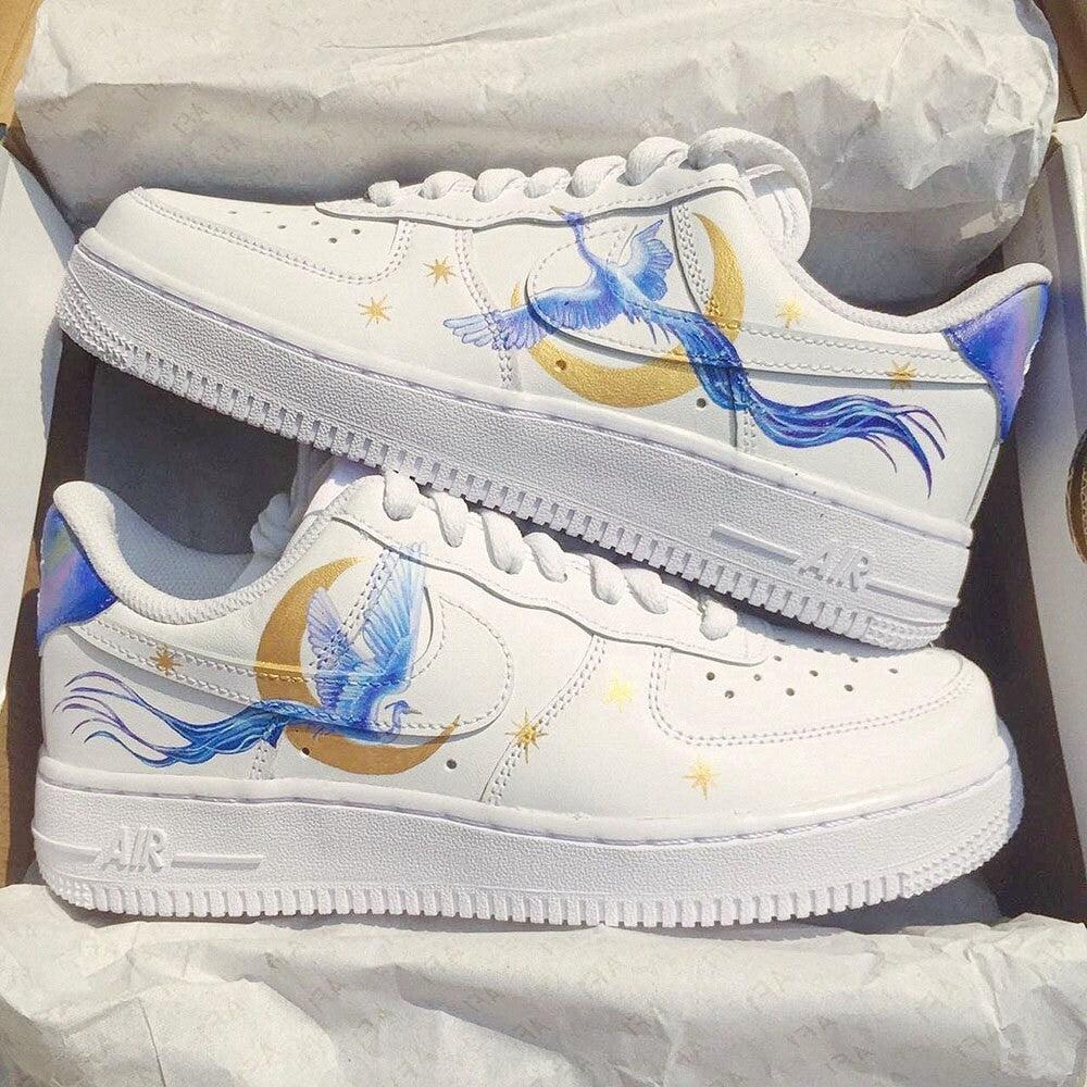 Blue Phoenix Custom Air Force 1-shecustomize