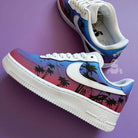 Blue Pink Sunset Miami Custom Air Force 1-shecustomize