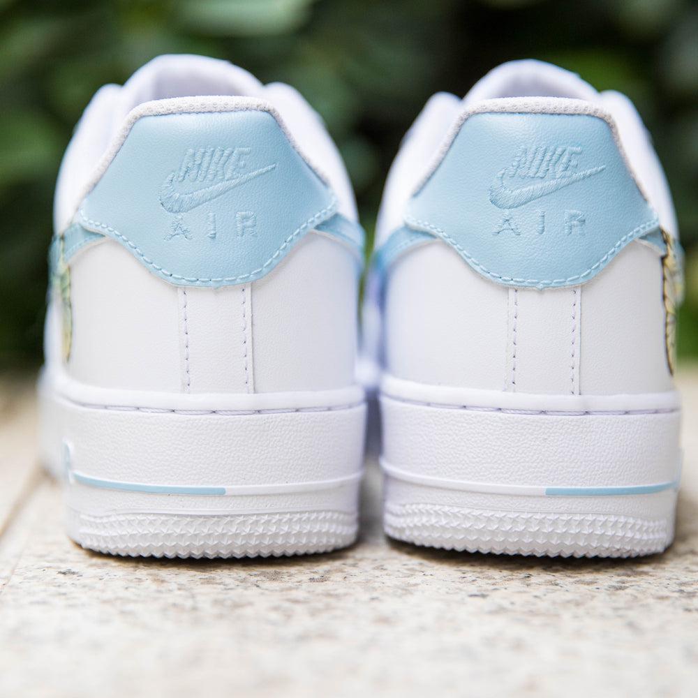 Blue Purple Butterfly Air Force 1s Custom Shoes Sneakers-shecustomize