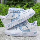 Blue White Angel Air Force 1s Custom Shoes Sneakers-shecustomize