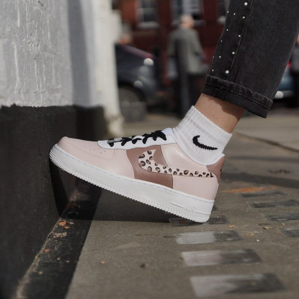 Brown Leopard Custom Air Force 1-shecustomize