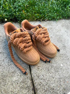 Brown Rope Lace Custom Air Force 1-shecustomize