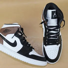 Custom Jordans Black White Brown-shecustomize