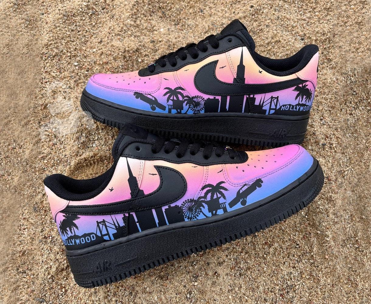 California Love Sunset Custom Air Force 1-shecustomize