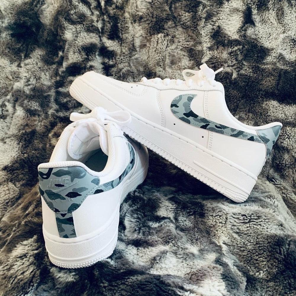 Camouflage Gray Custom Air Force 1-shecustomize