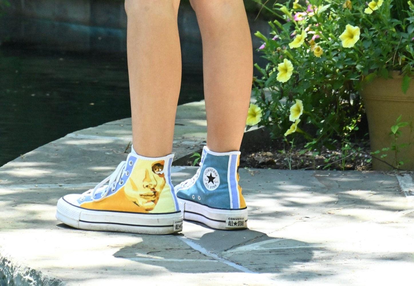 Cartoon Custom Converse-shecustomize