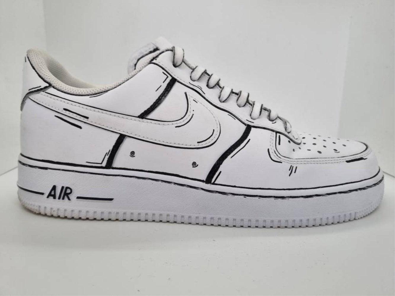 Cartoon Lines Custom Air Force 1-shecustomize