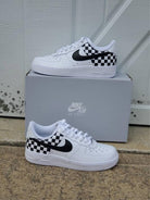 Checkerboard Custom Air Force 1-shecustomize