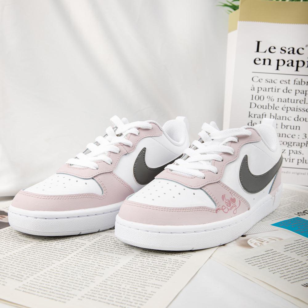Cherry Pink Nike Count Custom Shoes Sneakers-shecustomize