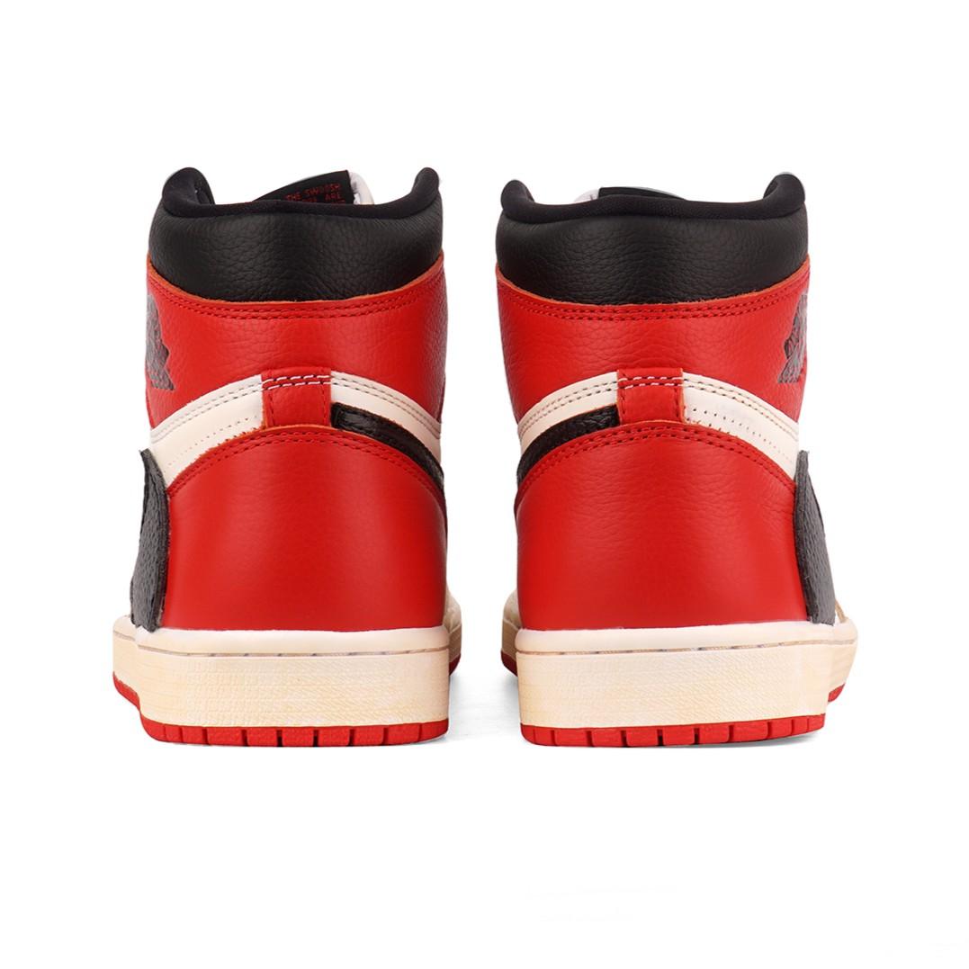 Chicago Red White Custom Air Jordan 1 High-shecustomize