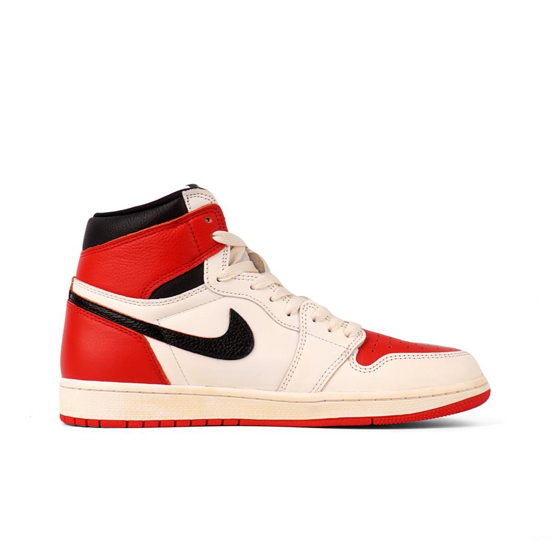 Chicago Red White Custom Air Jordan 1 High-shecustomize