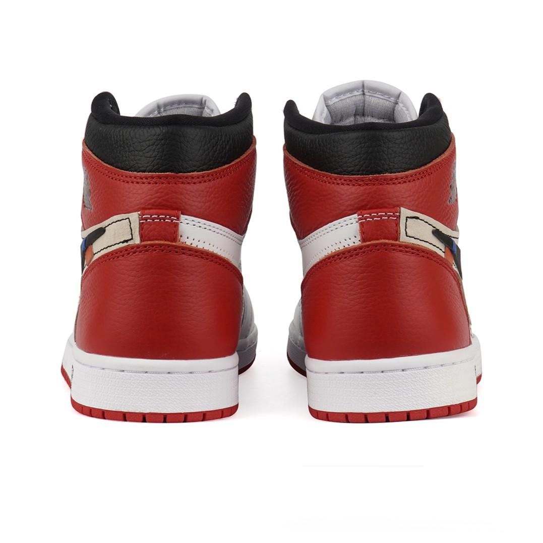 Chicago Red White Custom Air Jordan 1-shecustomize