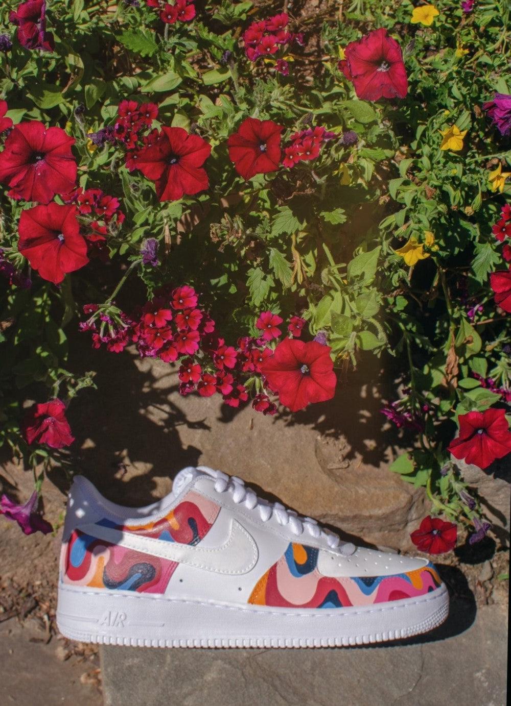 Colorful Flowers Custom Air Force 1-shecustomize