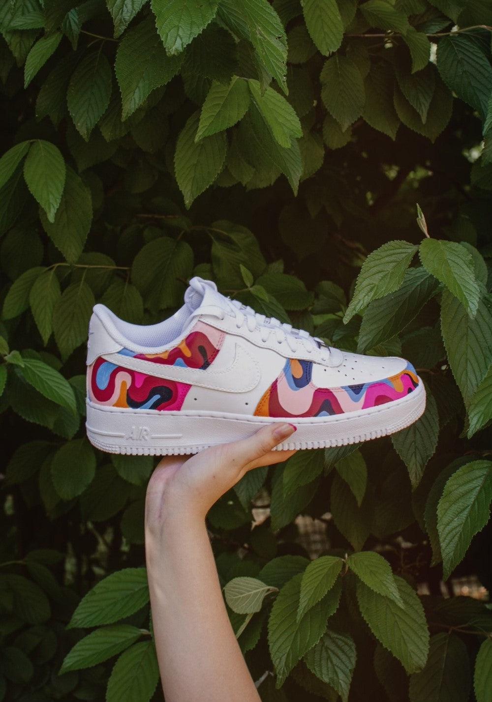Colorful Flowers Custom Air Force 1-shecustomize