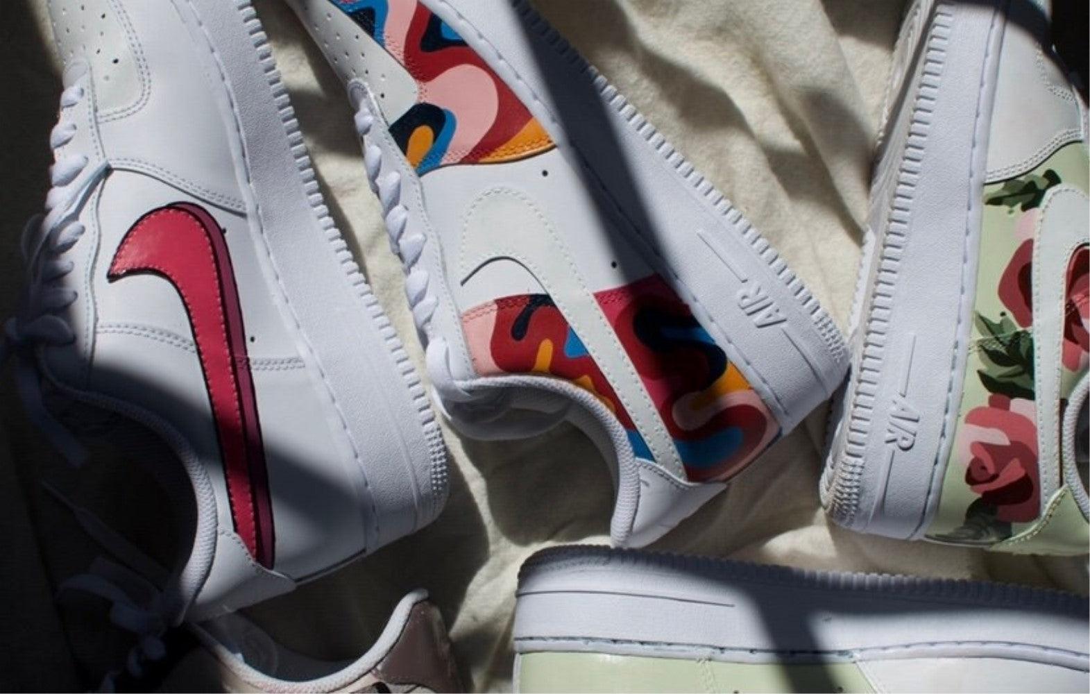 Colorful Flowers Custom Air Force 1-shecustomize