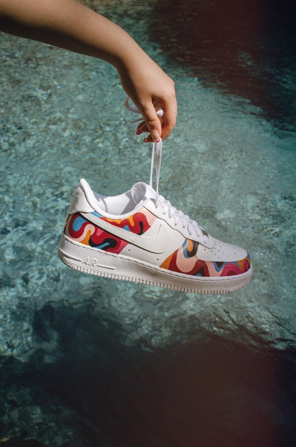 Colorful Flowers Custom Air Force 1-shecustomize