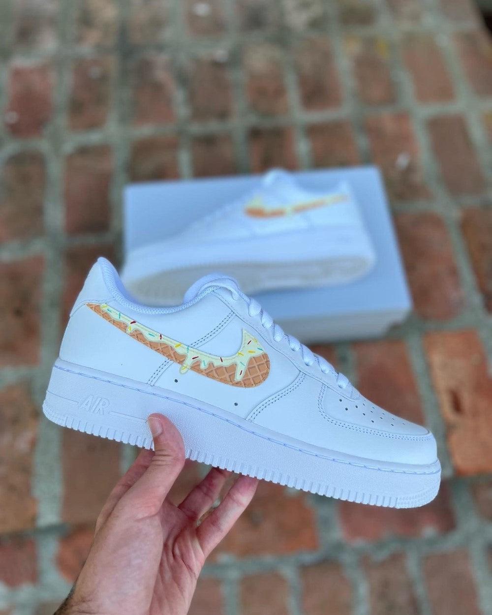 Cream Cookies Supra Custom Air Force 1-shecustomize