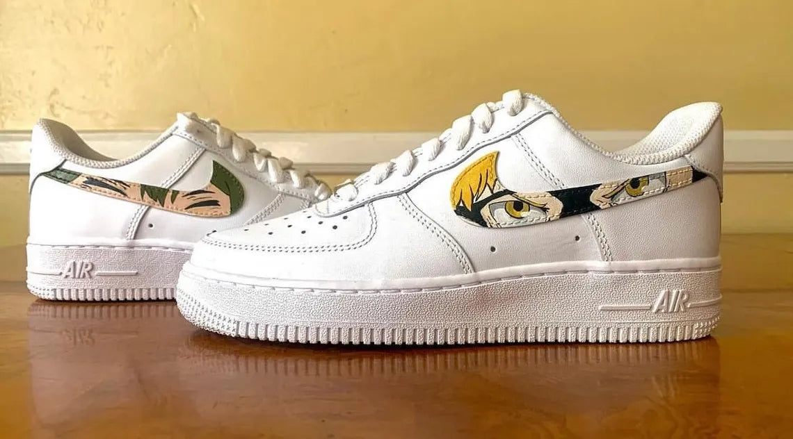 Custom Air Force 1 Anime Pattern Swoosh-shecustomize