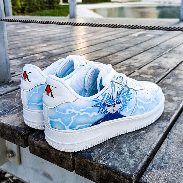 Custom Air Force 1 Baby Blue Anime Pattern-shecustomize