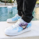 Custom Air Force 1 Baby Blue Anime Pattern-shecustomize