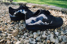 Custom Air Force 1 Black Blue Red Great Wave-shecustomize