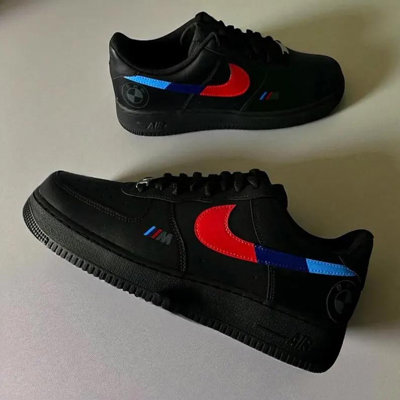Custom Air Force 1 Black BMW M Logo