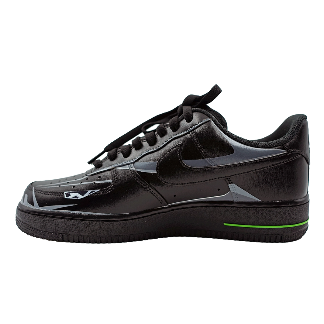 Custom Air Force 1 Black Grey Lamborghini Logo-shecustomize