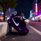 Custom Air Force 1 Dark Purple White Swoosh-shecustomize