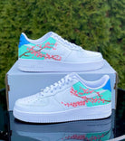 Custom Air Force 1 Flower Peach Blossom-shecustomize