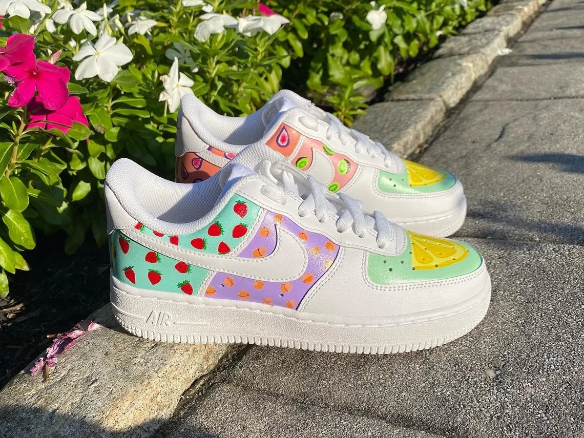 Custom Air Force 1 Multicolor Fruit Pattern-shecustomize