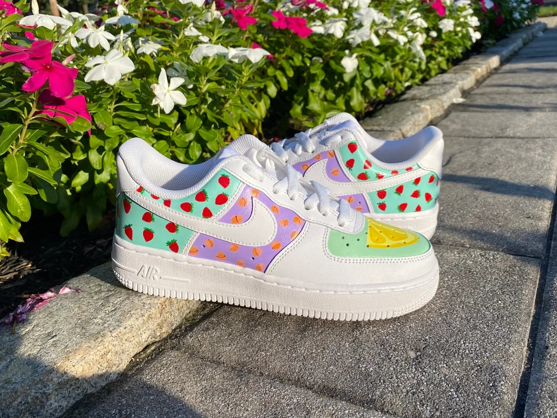 Custom Air Force 1 Multicolor Fruit Pattern-shecustomize