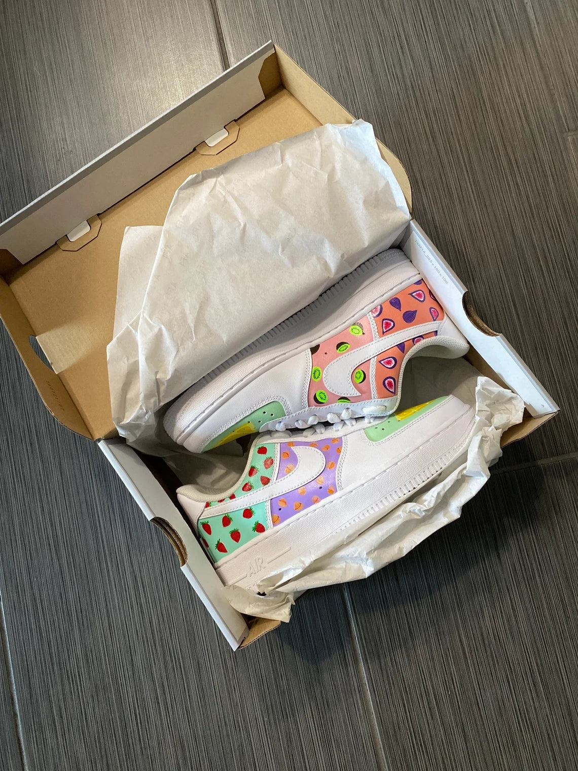 Custom Air Force 1 Multicolor Fruit Pattern-shecustomize